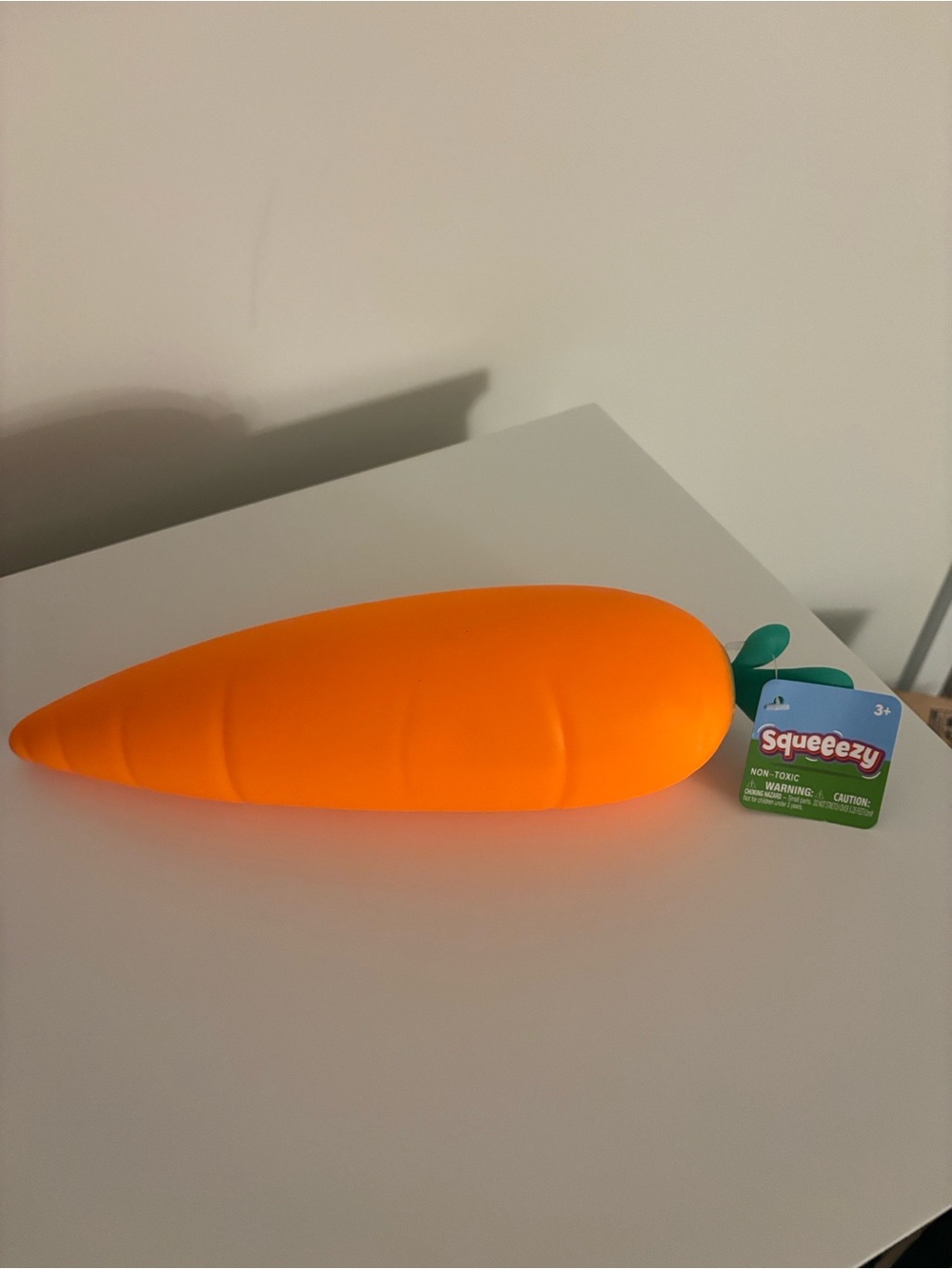 Orange Carrot Soft Squeeze Toy for Kids